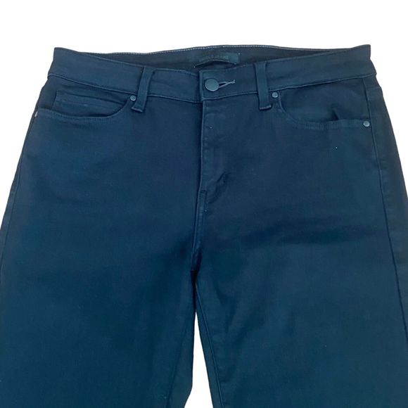 Uniqlo Black Skinny Tapered Mid Rise Jeans Women's Size 28x31" Cotton Blend - Picture 3 of 9